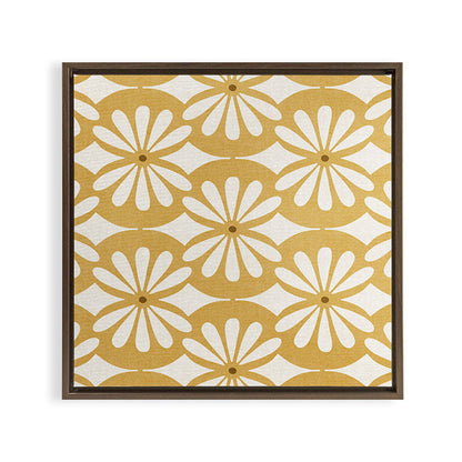 Solstice Boho Geometric Goldenrod Framed Canvas Print Gallery Image 18
