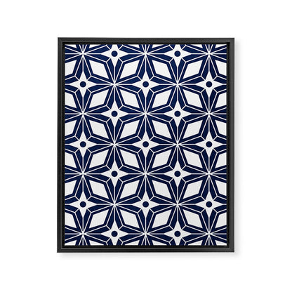 Starburst - Navy Framed Canvas Print Gallery Image 2