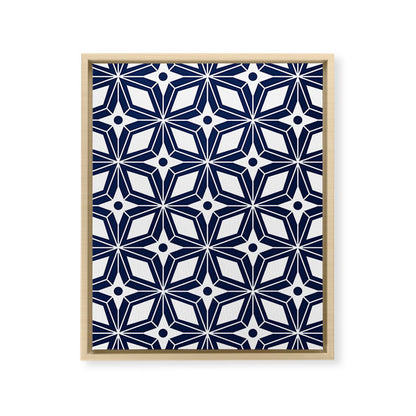 Starburst - Navy Framed Canvas Print Gallery Image 17