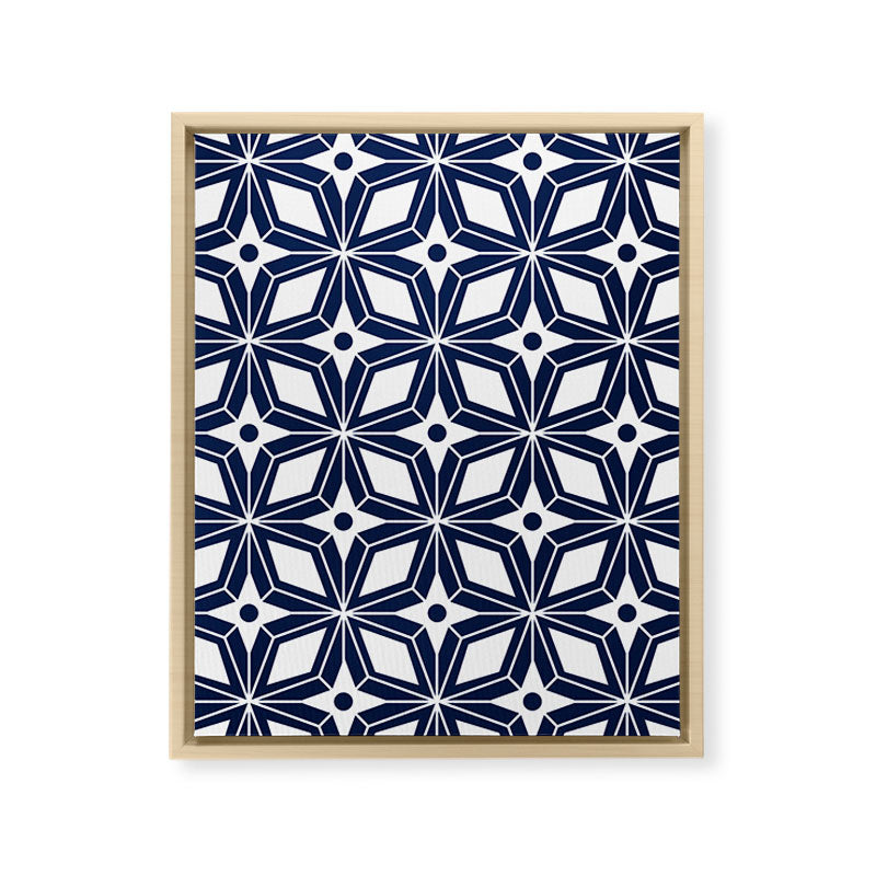 Starburst - Navy Framed Canvas Print Gallery Image 16