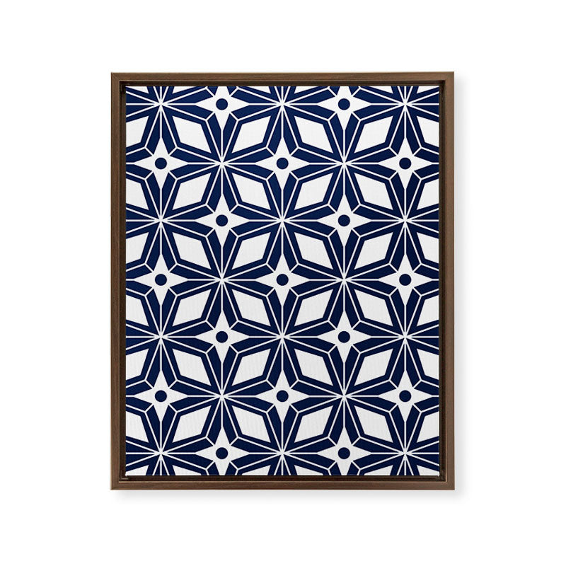 Starburst - Navy Framed Canvas Print Gallery Image 9
