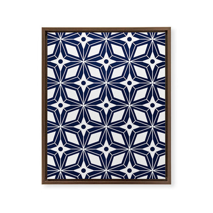 Starburst - Navy Framed Canvas Print Gallery Image 9