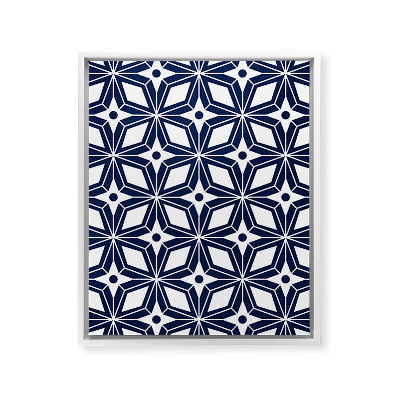Starburst - Navy Framed Canvas Print Gallery Image 21