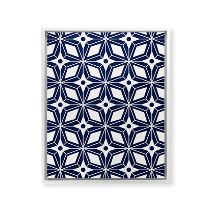 Starburst - Navy Framed Canvas Print Gallery Image 23