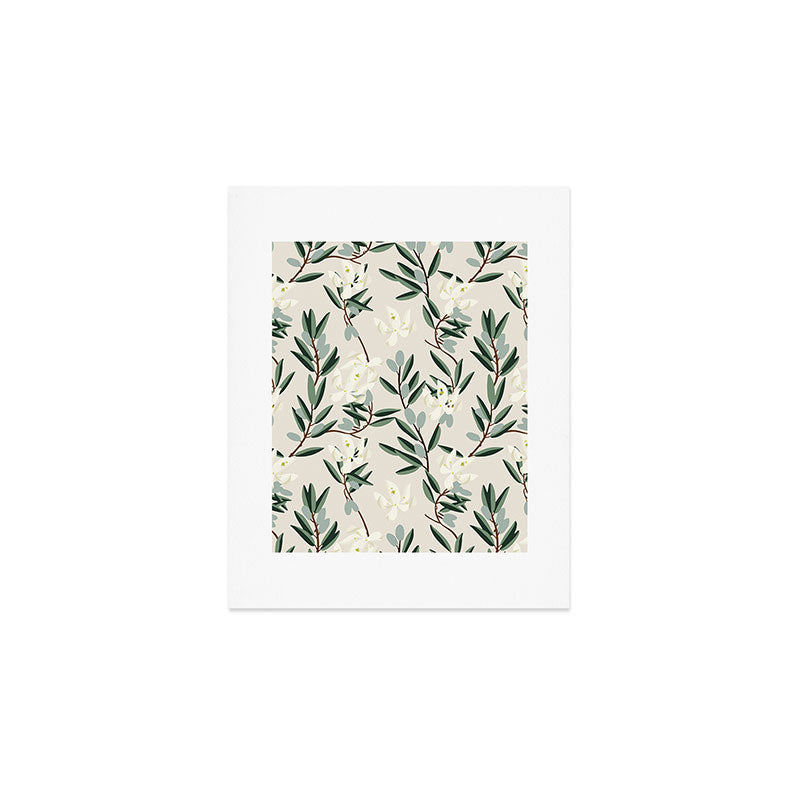 OLIVE BLOOM Art Print Gallery Image 1