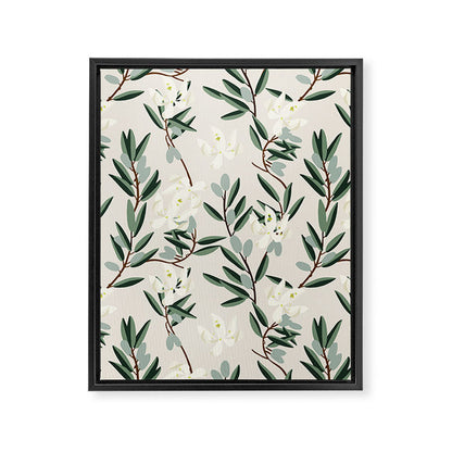 OLIVE BLOOM Framed Canvas Print Gallery Image 4