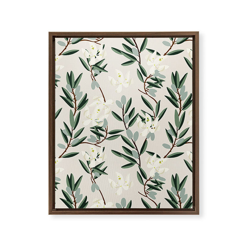 OLIVE BLOOM Framed Canvas Print Gallery Image 17