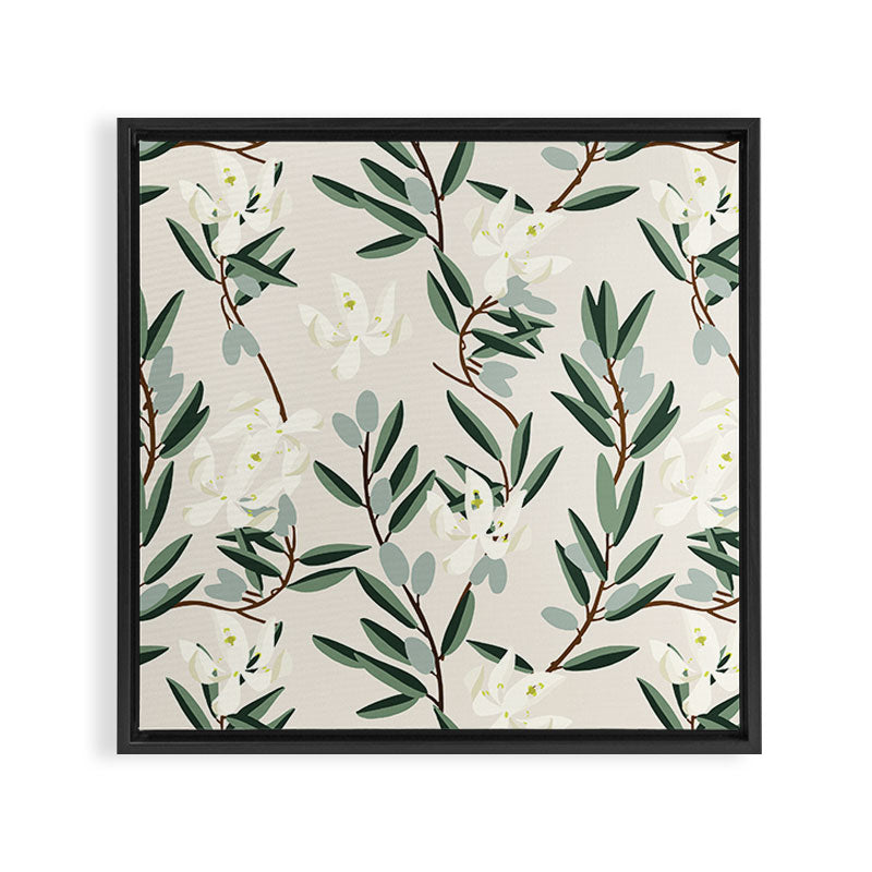 OLIVE BLOOM Framed Canvas Print Gallery Image 6