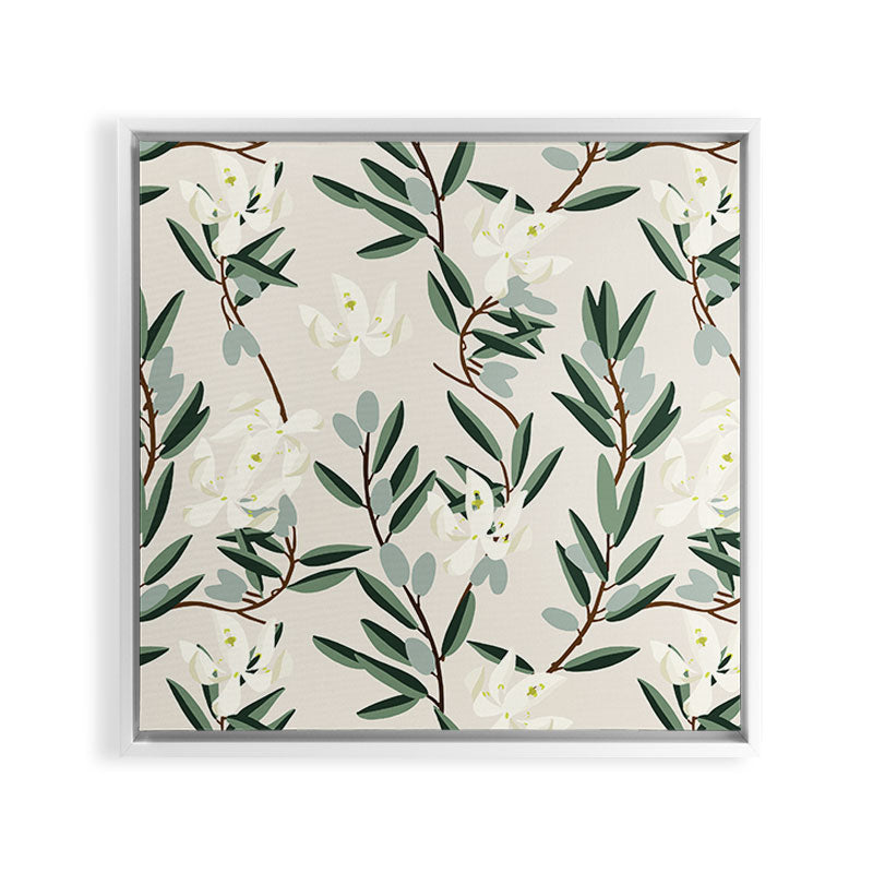 OLIVE BLOOM Framed Canvas Print Gallery Image 29