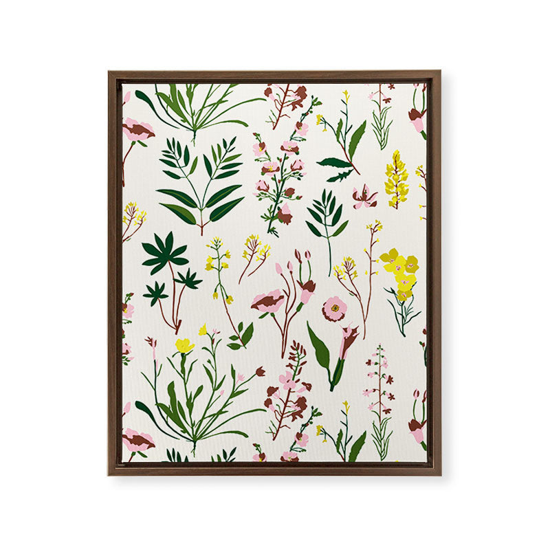 WILDFLOWER STUDY Framed Canvas Print Gallery Image 12