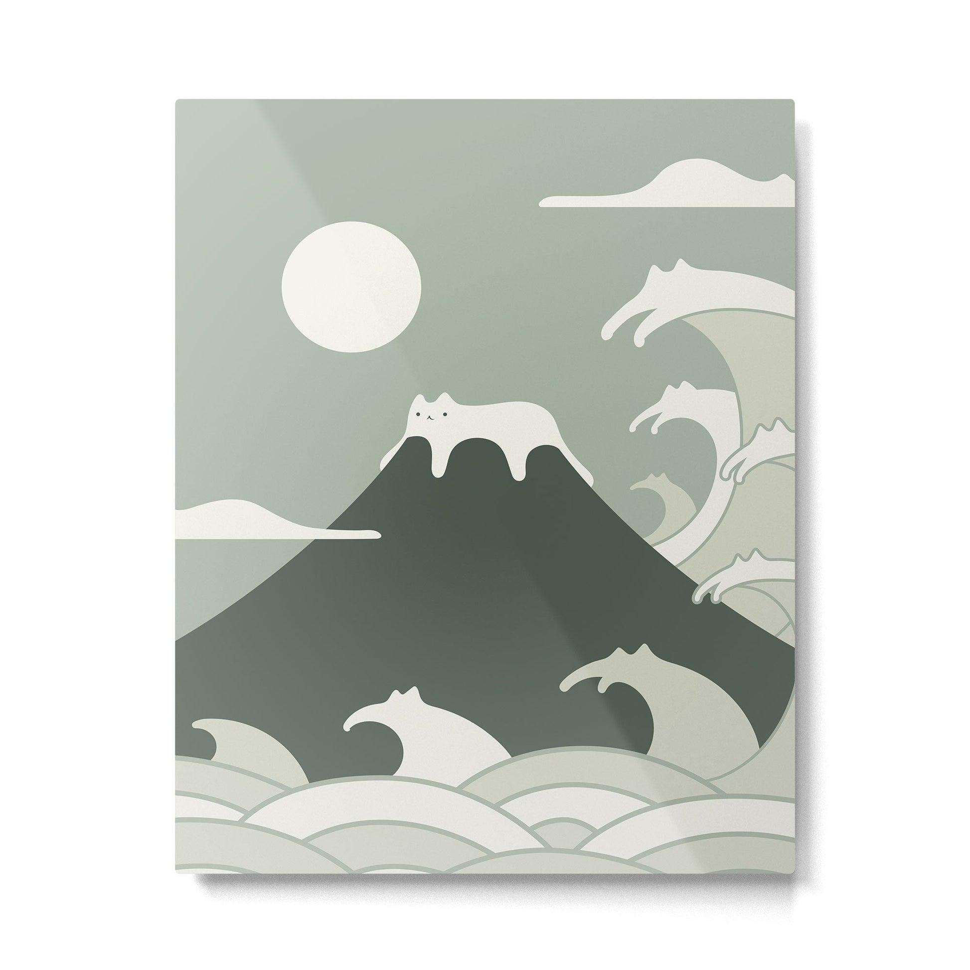 Cat Landscape 108 Metal Print Gallery Image 1