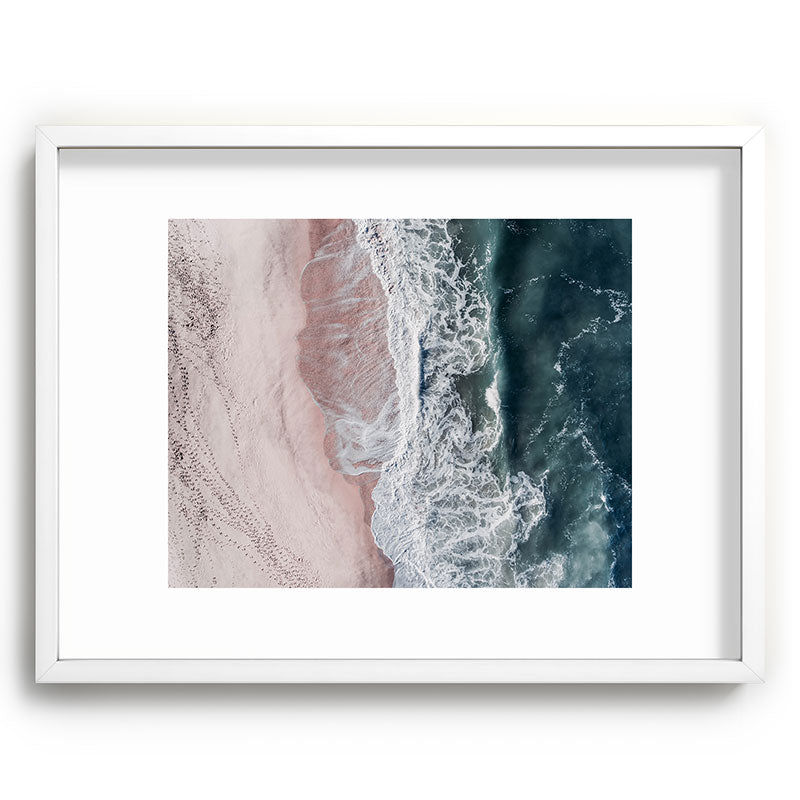 Crashing waves - Aerial Beach Ocean Sea Photography by Ingrid Beddoes Framed Art Print Gallery Image 78