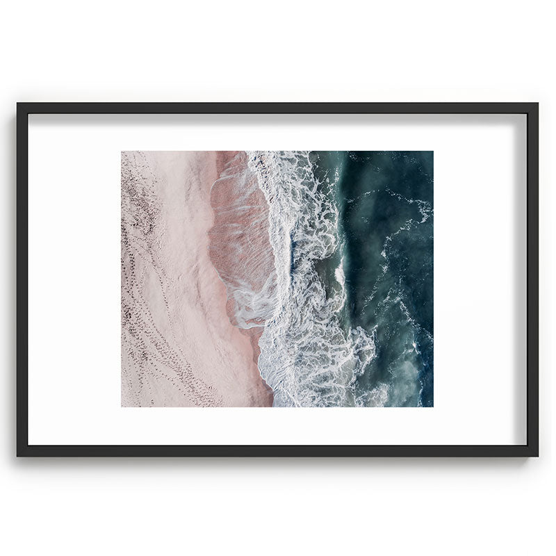 Crashing waves - Aerial Beach Ocean Sea Photography by Ingrid Beddoes Framed Art Print Gallery Image 62