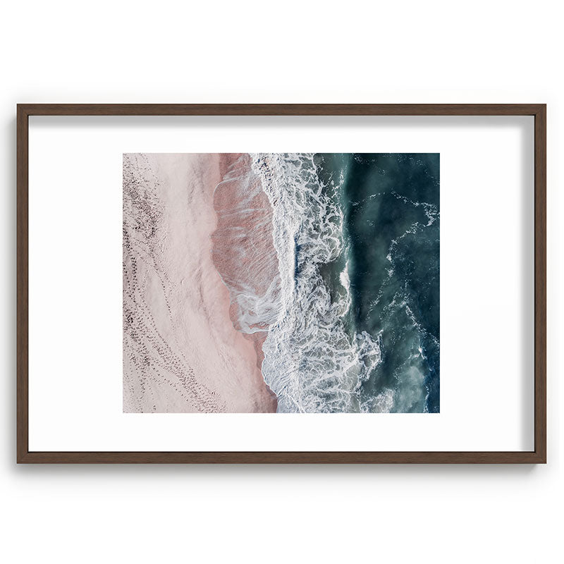 Crashing waves - Aerial Beach Ocean Sea Photography by Ingrid Beddoes Framed Art Print Gallery Image 68