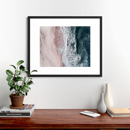 Crashing waves - Aerial Beach Ocean Sea Photography by Ingrid Beddoes Framed Art Print Gallery Image 35