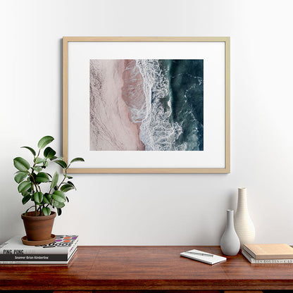 Crashing waves - Aerial Beach Ocean Sea Photography by Ingrid Beddoes Framed Art Print Gallery Image 49
