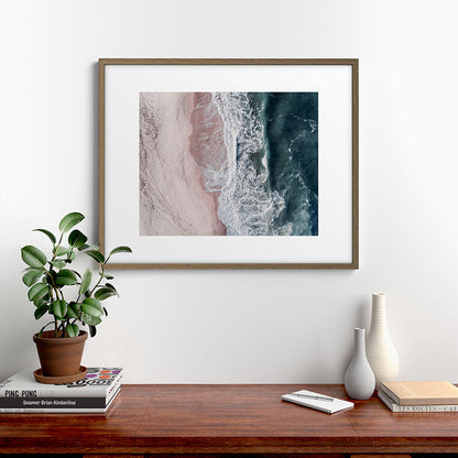 Crashing waves - Aerial Beach Ocean Sea Photography by Ingrid Beddoes Framed Art Print Gallery Image 14