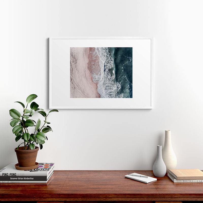 Crashing waves - Aerial Beach Ocean Sea Photography by Ingrid Beddoes Framed Art Print Gallery Image 27