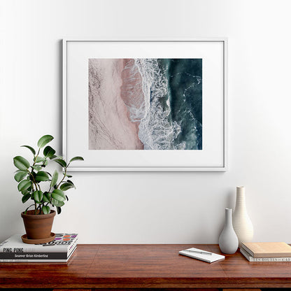 Crashing waves - Aerial Beach Ocean Sea Photography by Ingrid Beddoes Framed Art Print Gallery Image 28