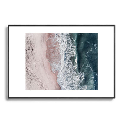 Crashing waves - Aerial Beach Ocean Sea Photography by Ingrid Beddoes Framed Art Print Gallery Image 83