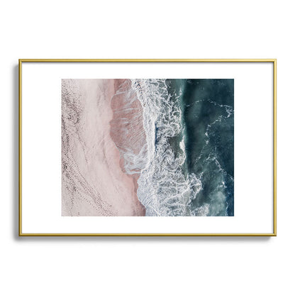 Crashing waves - Aerial Beach Ocean Sea Photography by Ingrid Beddoes Framed Art Print Gallery Image 90