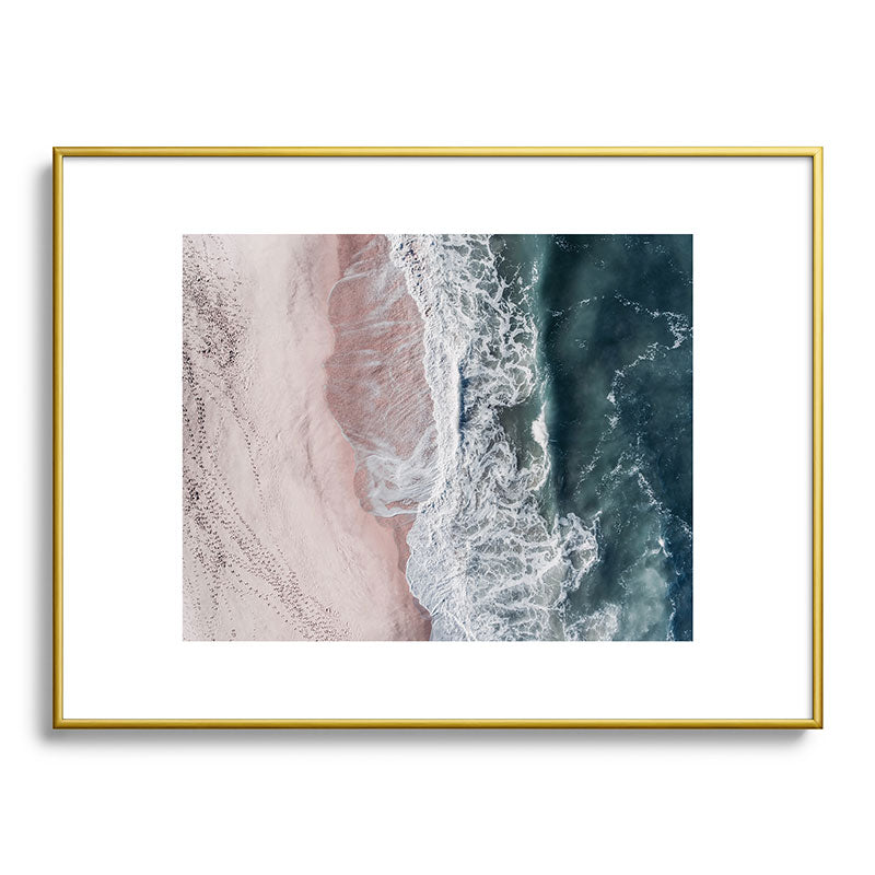Crashing waves - Aerial Beach Ocean Sea Photography by Ingrid Beddoes Framed Art Print Gallery Image 91