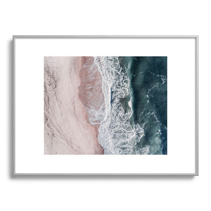 Crashing waves - Aerial Beach Ocean Sea Photography by Ingrid Beddoes Framed Art Print Gallery Image 99
