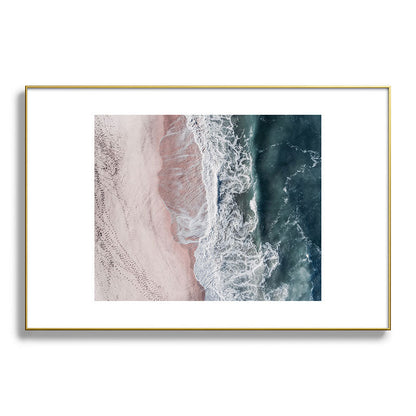 Crashing waves - Aerial Beach Ocean Sea Photography by Ingrid Beddoes Framed Art Print Gallery Image 93