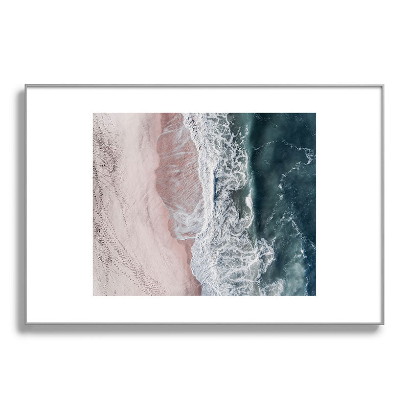 Crashing waves - Aerial Beach Ocean Sea Photography by Ingrid Beddoes Framed Art Print Gallery Image 101
