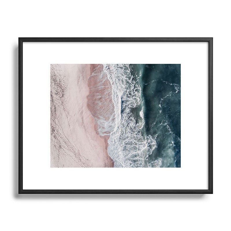 Crashing waves - Aerial Beach Ocean Sea Photography by Ingrid Beddoes Framed Art Print Gallery Image 81