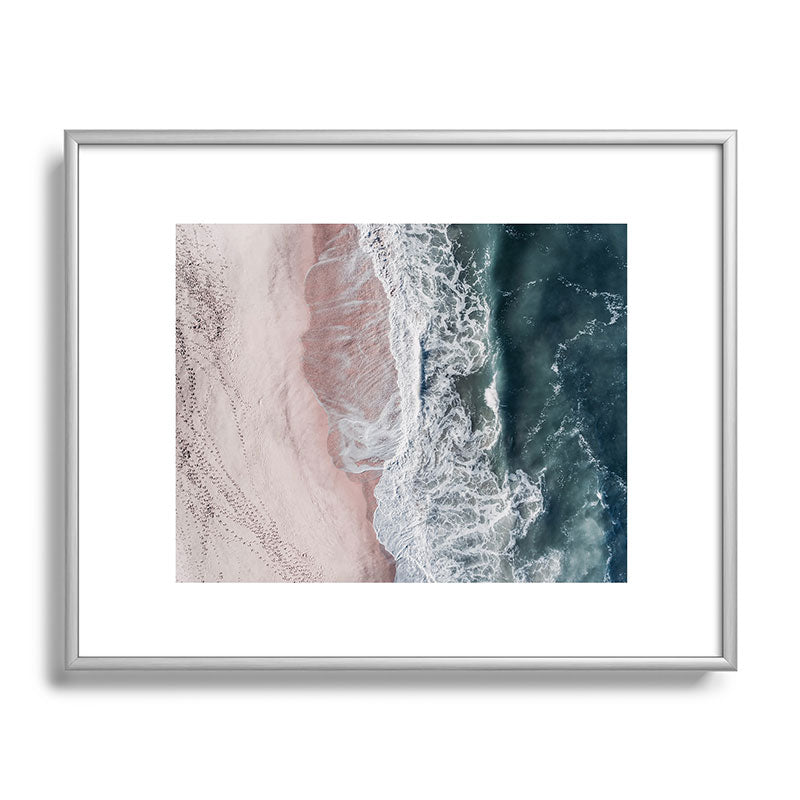 Crashing waves - Aerial Beach Ocean Sea Photography by Ingrid Beddoes Framed Art Print Gallery Image 95