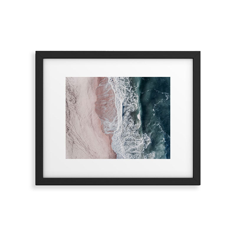 Crashing waves - Aerial Beach Ocean Sea Photography by Ingrid Beddoes Framed Art Print Gallery Image 4