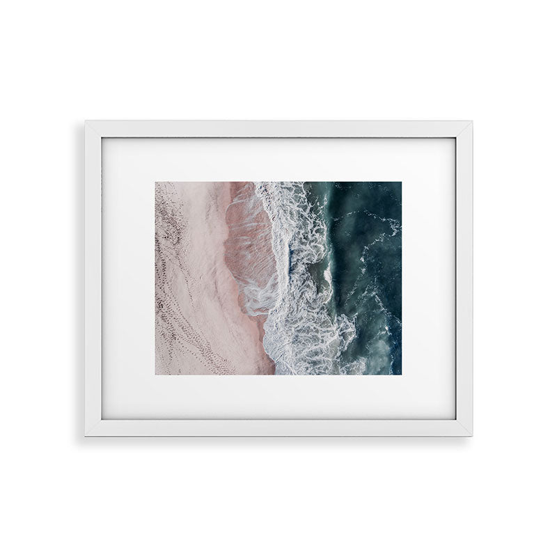 Crashing waves - Aerial Beach Ocean Sea Photography by Ingrid Beddoes Framed Art Print Gallery Image 26