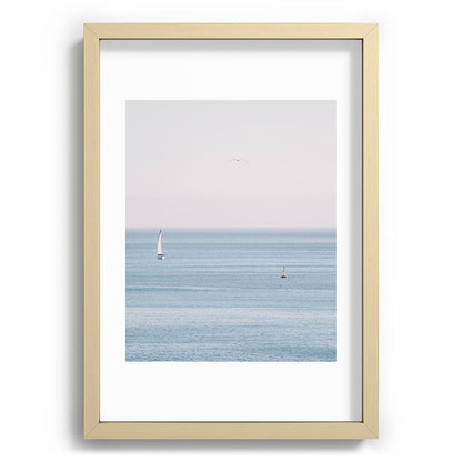 Ocean - Sail boat in calm sea - travel photography Framed Art Print Gallery Image 71