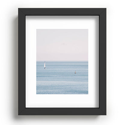 Ocean - Sail boat in calm sea - travel photography Framed Art Print Gallery Image 58