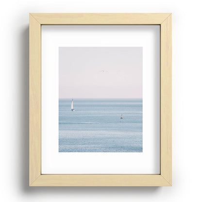 Ocean - Sail boat in calm sea - travel photography Framed Art Print Gallery Image 70