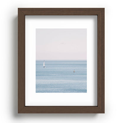 Ocean - Sail boat in calm sea - travel photography Framed Art Print Gallery Image 63