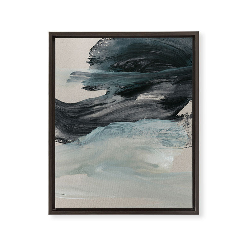 minimal brushstrokes 3 Framed Canvas Print Gallery Image 5