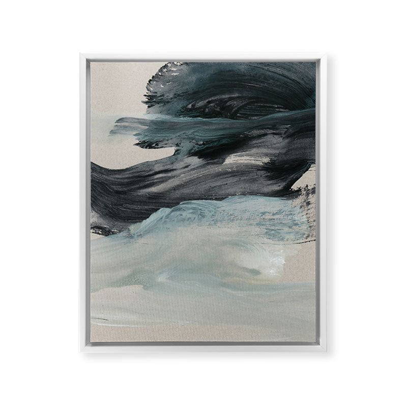 minimal brushstrokes 3 Framed Canvas Print Gallery Image 12
