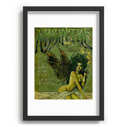 Vintage Parisian Green Fairy Absinthe Alcoholic Aperitif Advertisement Poster Framed Art Print Gallery Image 81