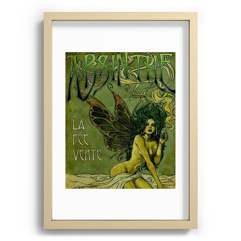 Vintage Parisian Green Fairy Absinthe Alcoholic Aperitif Advertisement Poster Framed Art Print Gallery Image 97