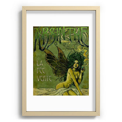 Vintage Parisian Green Fairy Absinthe Alcoholic Aperitif Advertisement Poster Framed Art Print Gallery Image 97
