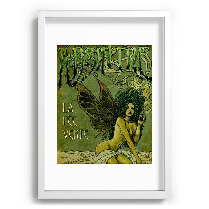 Vintage Parisian Green Fairy Absinthe Alcoholic Aperitif Advertisement Poster Framed Art Print Gallery Image 105