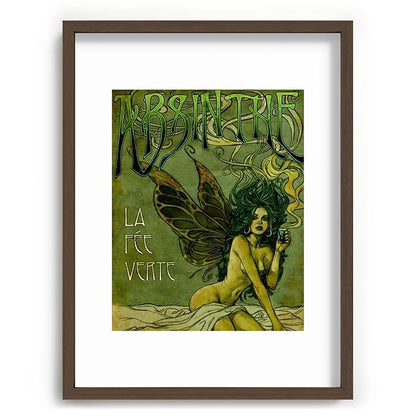 Vintage Parisian Green Fairy Absinthe Alcoholic Aperitif Advertisement Poster Framed Art Print Gallery Image 91