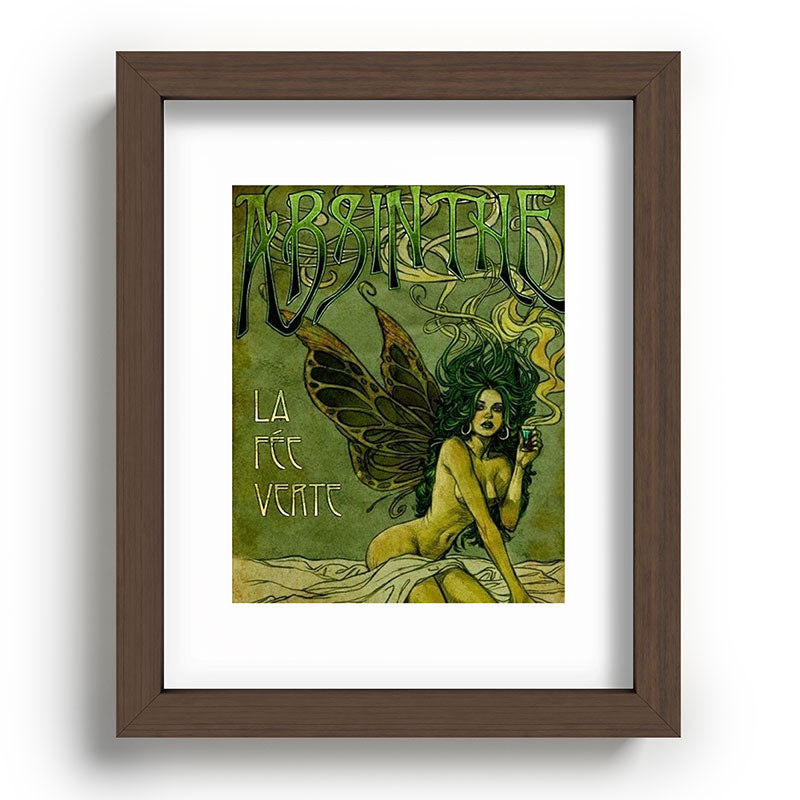Vintage Parisian Green Fairy Absinthe Alcoholic Aperitif Advertisement Poster Framed Art Print Gallery Image 88