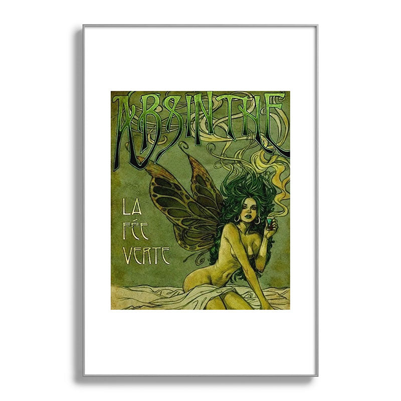 Vintage Parisian Green Fairy Absinthe Alcoholic Aperitif Advertisement Poster Framed Art Print Gallery Image 137