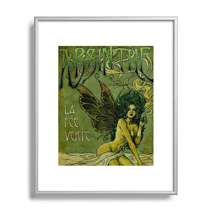 Vintage Parisian Green Fairy Absinthe Alcoholic Aperitif Advertisement Poster Framed Art Print Gallery Image 131
