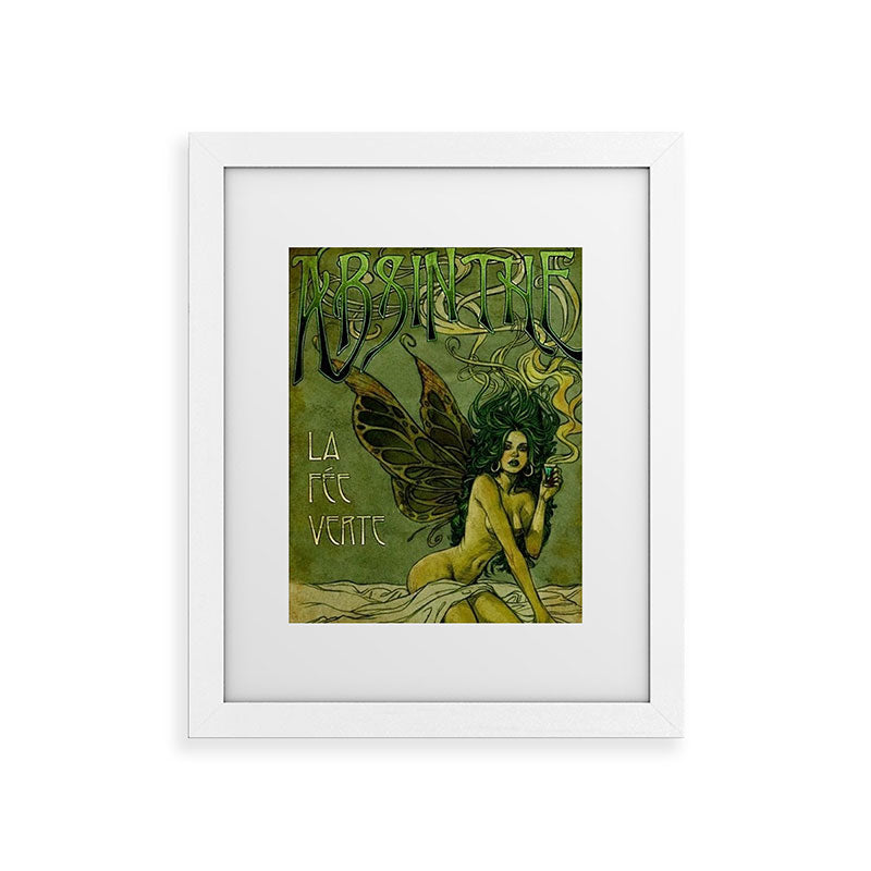 Vintage Parisian Green Fairy Absinthe Alcoholic Aperitif Advertisement Poster Framed Art Print Gallery Image 75