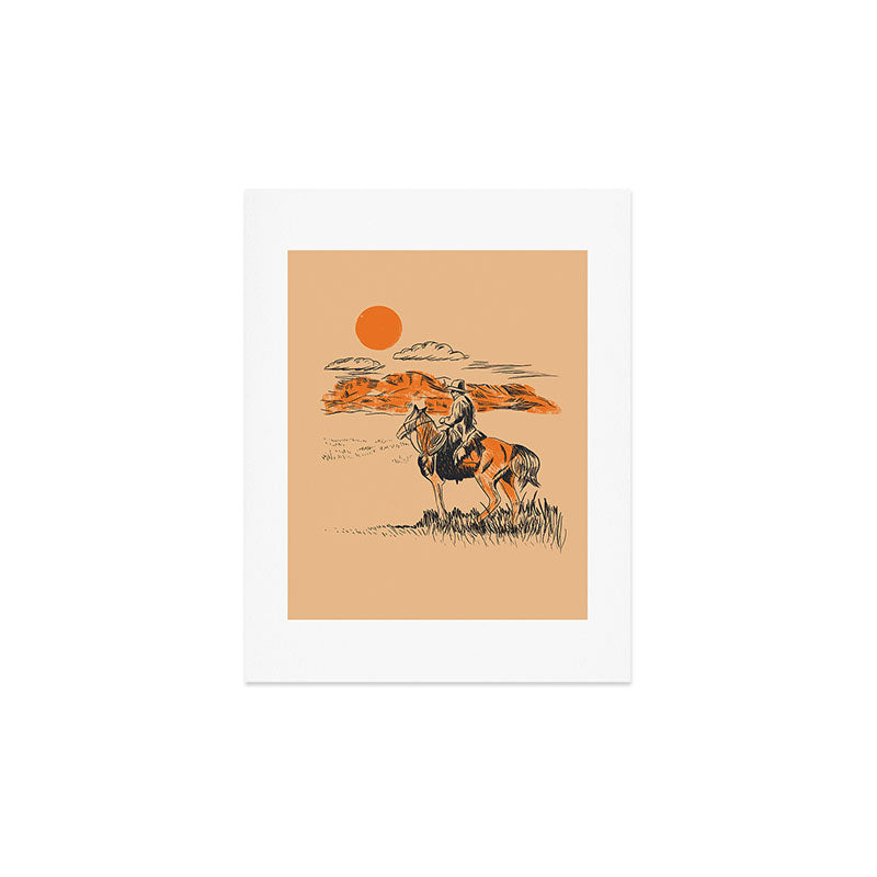 Old Western Cowboy Art Print Gallery Image 2