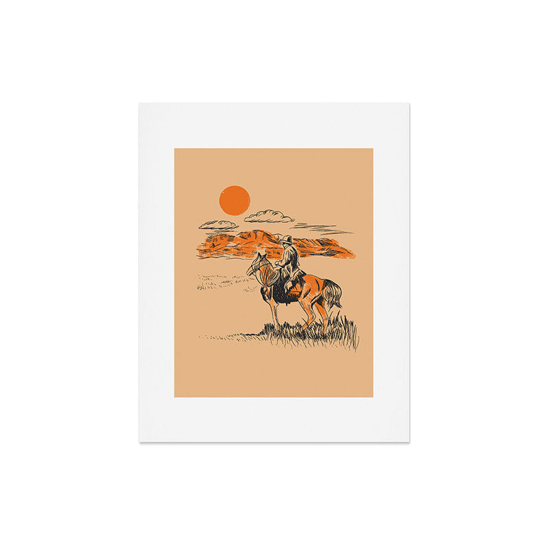 Old Western Cowboy Art Print Gallery Image 4